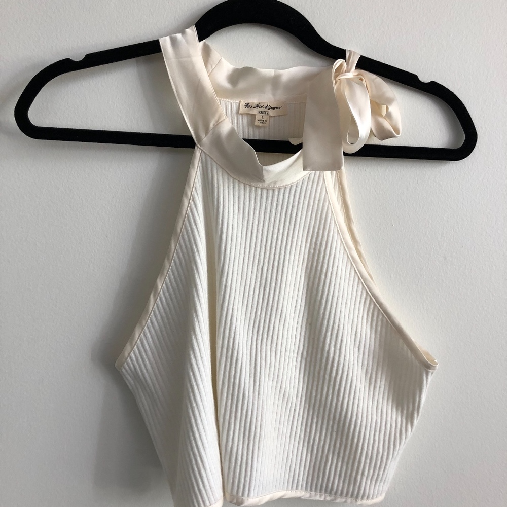 For Love & Lemons Knitz Crop Top (L)